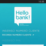 Hello bank by bnp paribas screen