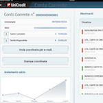 Unicredit Italia for Ipad screen